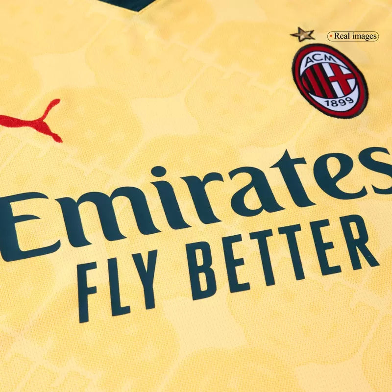 Kit terza maglia da calcio da trasferta dell'AC Milan (maglia+pantaloncini) 2025/26