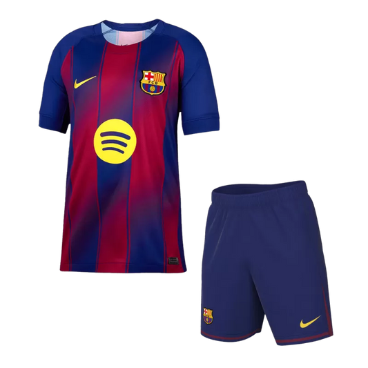 Barcelona Home Soccer Jersey Kit(Jersey+Shorts) 2025/26