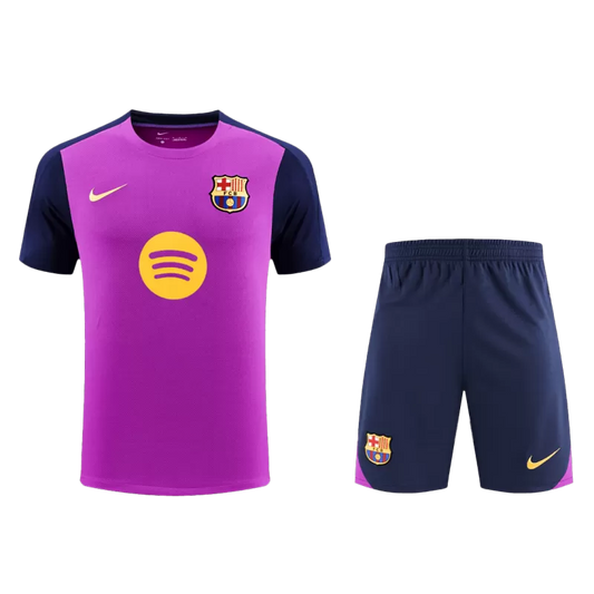 Barcelona Pre-Match Jersey Kit(Jersey+Shorts) 2025/26
