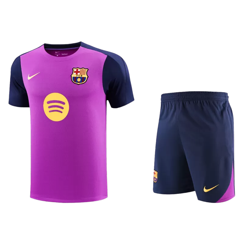 Kit maglia pre-partita Barcellona (maglia+pantaloncini) 2025/26