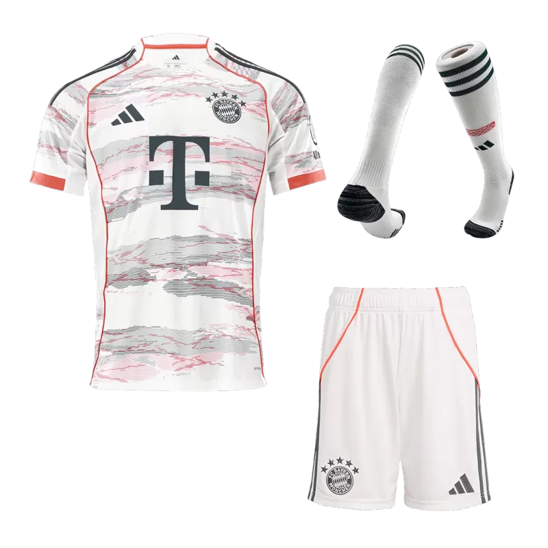 Bayern Munich Away Soccer Jersey Kit(Jersey+Shorts+Socks) 2025/26