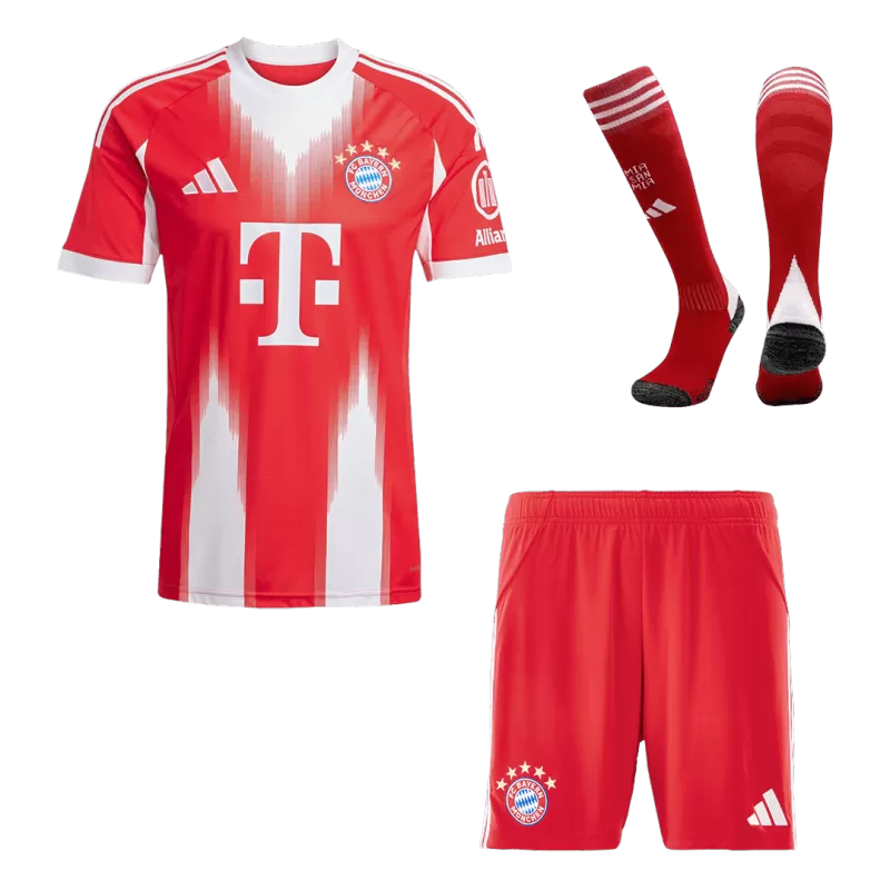Bayern Munich Home Soccer Jersey Kit(Jersey+Shorts+Socks) 2025/26