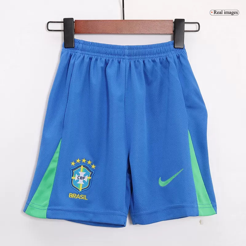 Brazil Kid‘s Home Soccer Jerseys (Jersey+Short) Kit 2024