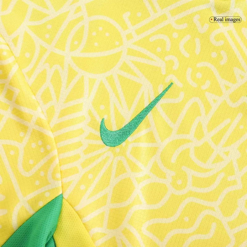 Brazil Kid‘s Home Soccer Jerseys (Jersey+Short) Kit 2024