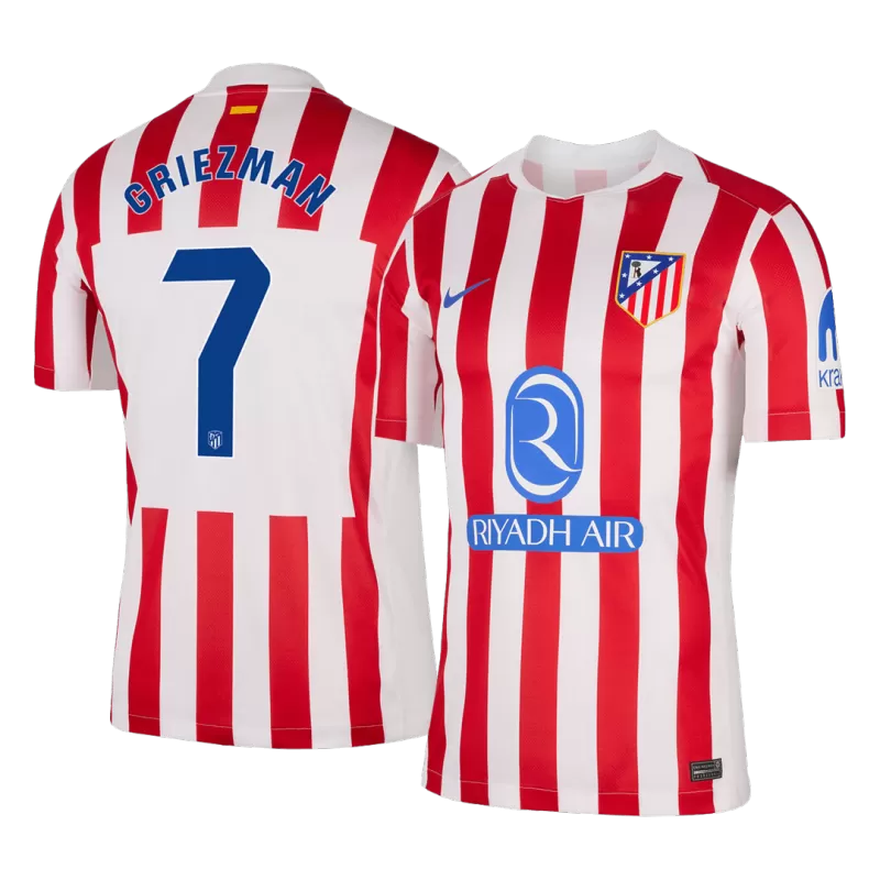 GRIEZMANN #7 Atletico Madrid Home Soccer Jersey 2025/26