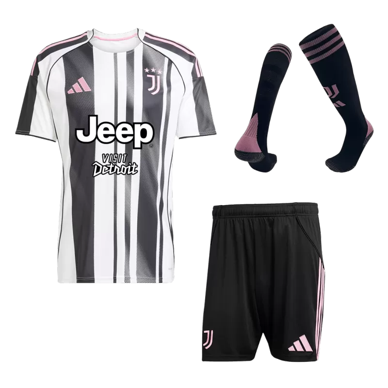 Juventus Home Soccer Jersey Kit(Jersey+Shorts+Socks) 2025/26