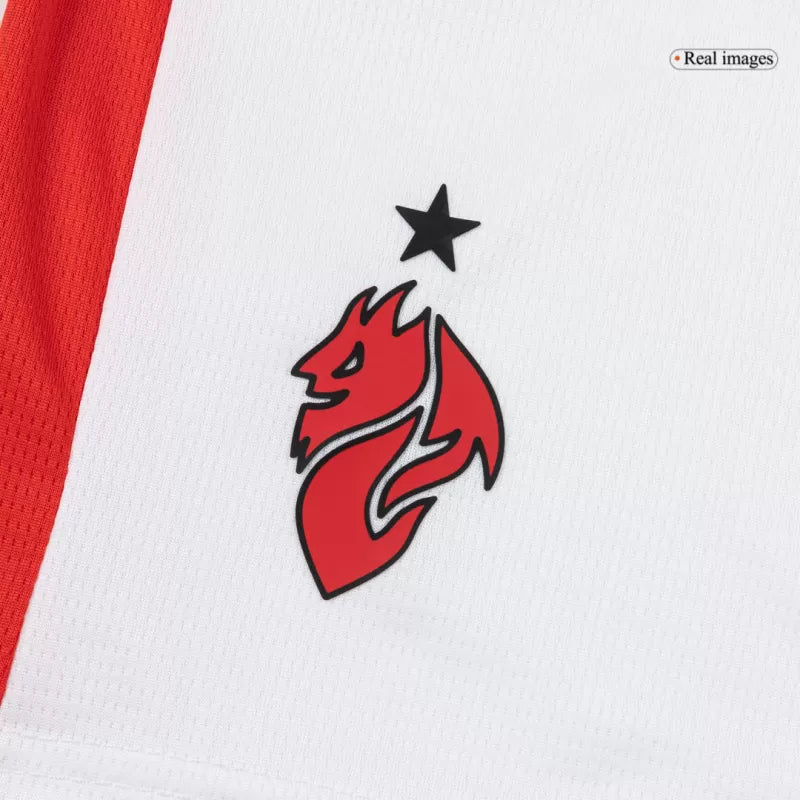 Kit da calcio da trasferta per bambini AC Milan (maglia+pantaloncini) 2025/26