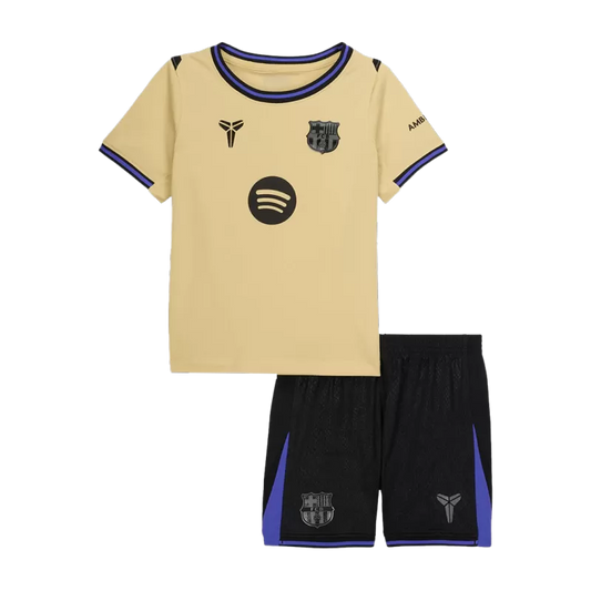 Kid‘s Barcelona Away Soccer Jerseys (Jersey+Short) Kit 2025/26