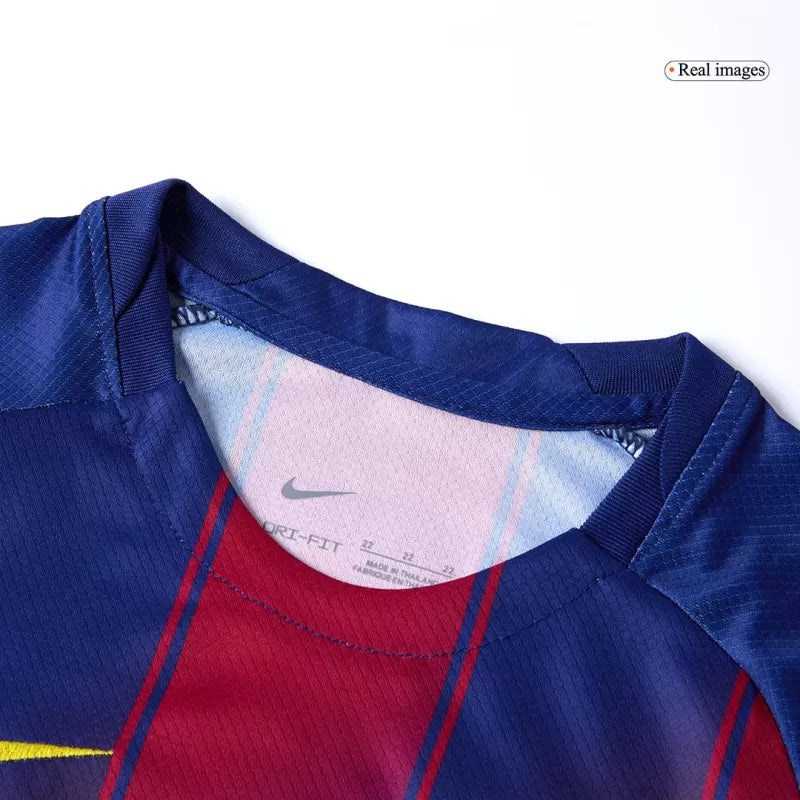 Kid‘s Barcelona Home Soccer Jerseys (Jersey+Short+Socks) Kit 2025/26