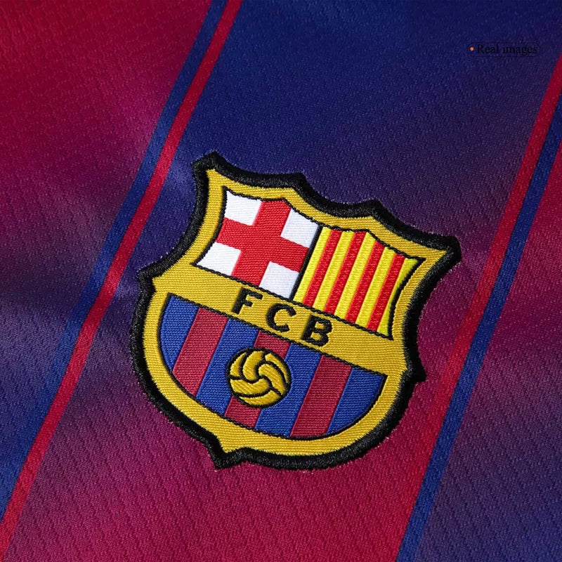 Kid‘s Barcelona Home Soccer Jerseys (Jersey+Short+Socks) Kit 2025/26