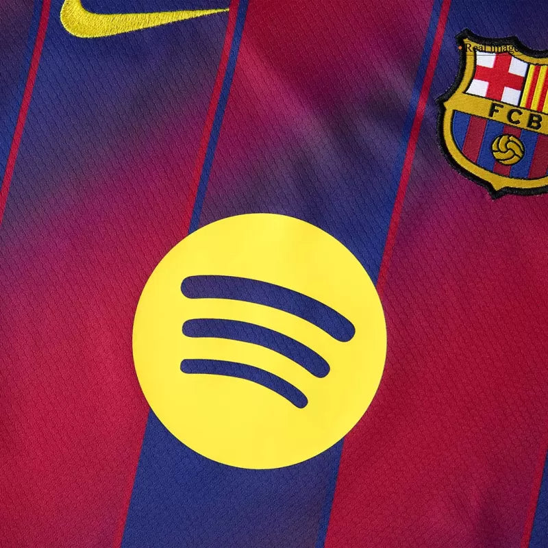 Kid‘s Barcelona Home Soccer Jerseys (Jersey+Short+Socks) Kit 2025/26