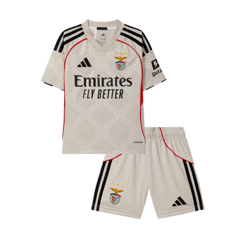 Kid's Benfica Away Soccer Jersey Kit(Jersey+Shorts) 2025/26