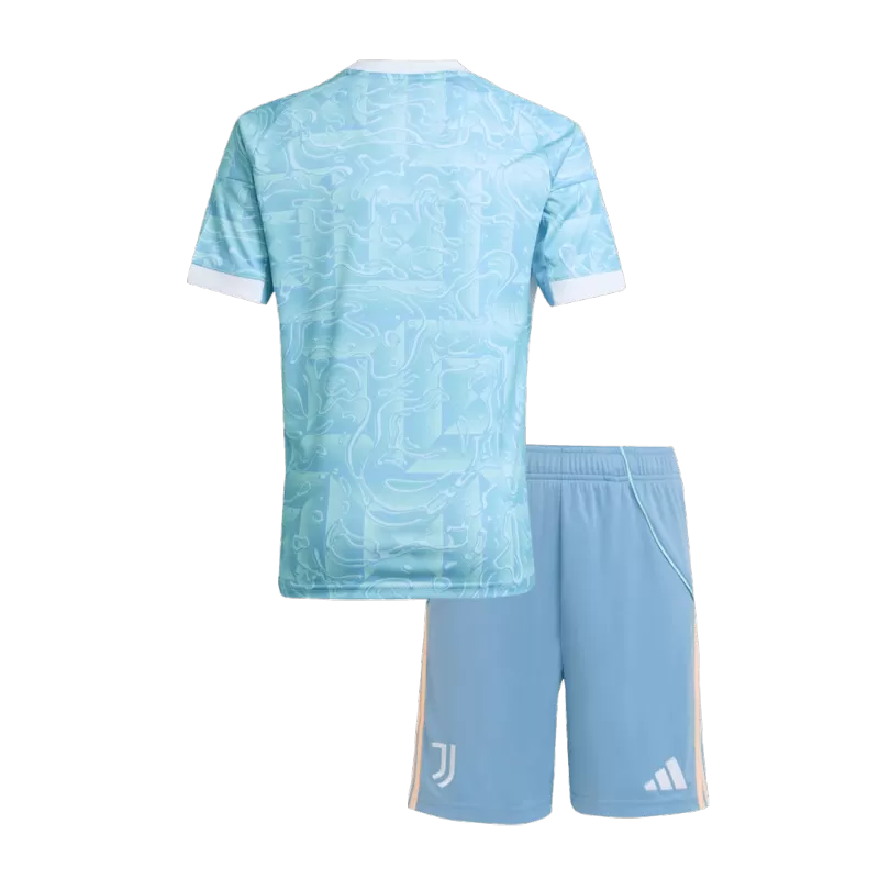 Kid's Juventus Away Soccer Jersey Kit(Jersey+Shorts) 2025/26