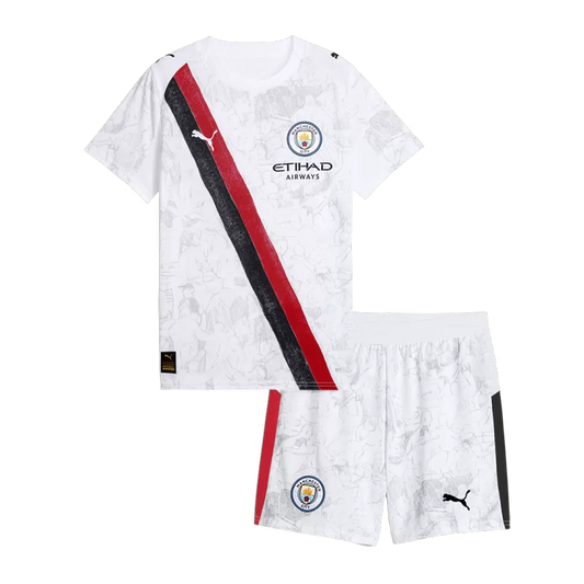 Kid's Manchester City KidSuper Soccer Jersey Kit(Jersey+Shorts) 2025/26