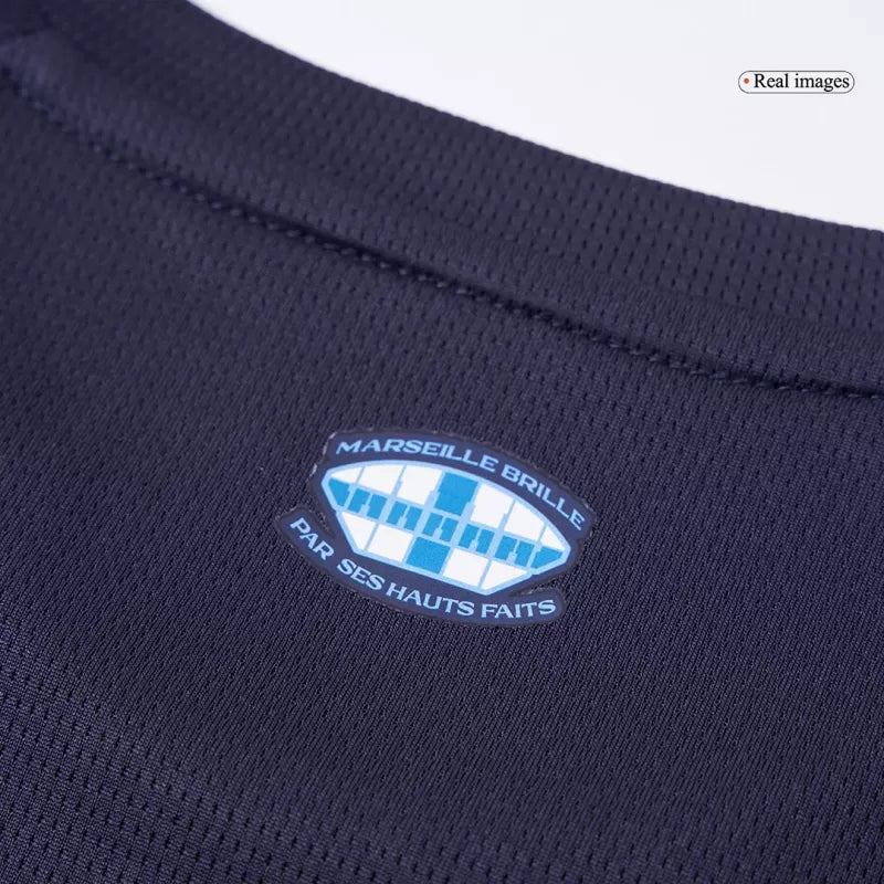 Kit da calcio per bambini Marsiglia da trasferta (maglia+pantaloncini) 2025/26