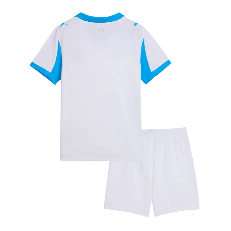 Kid's Marseille Home Soccer Jerseys Kit (Jersey+Shorts) 2025/26