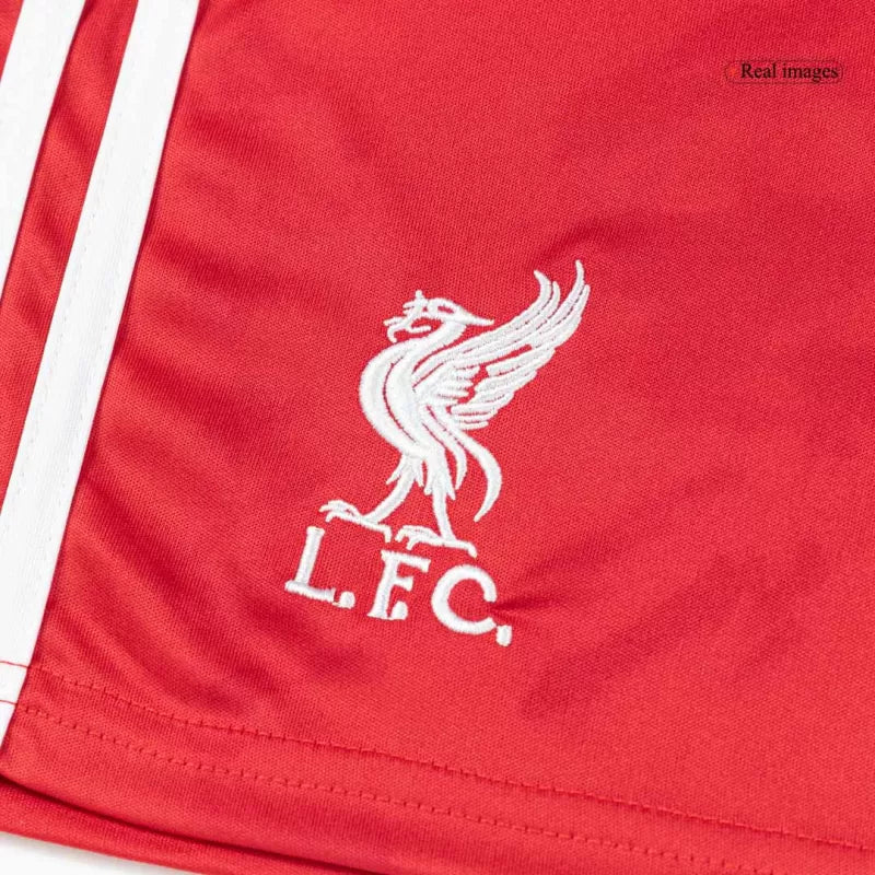 Kit da calcio per bambini Liverpool Home 2025/26 (maglia+pantaloncini)