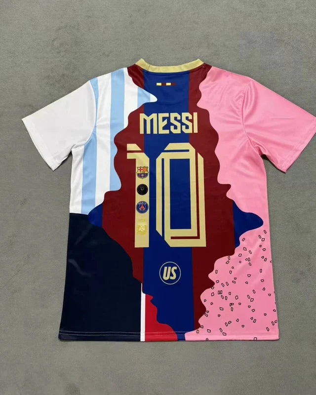 Maglia tributo All Team MESSI #10 – Maglia da tifoso in edizione limitata (Barcellona, Paris Saint-Germain (PSG), Inter Miami e Nazionale argentina) 2025/26