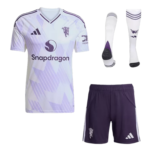 Manchester United Away Soccer Jersey Kit(Jersey+Shorts+Socks) 2025/26