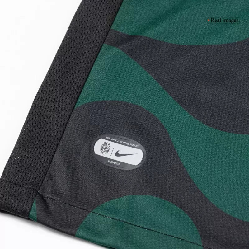 Maglia da calcio Sporting CP Player Version 2025/26 - Nera - Vestibilità slim