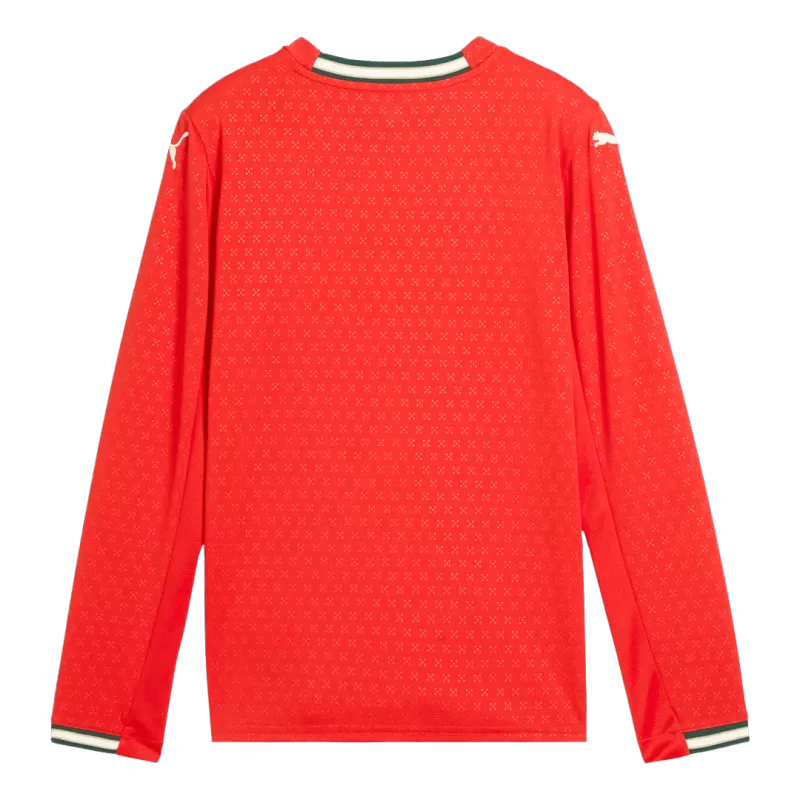 Portugal Home Long Sleeve Soccer Jersey 2025
