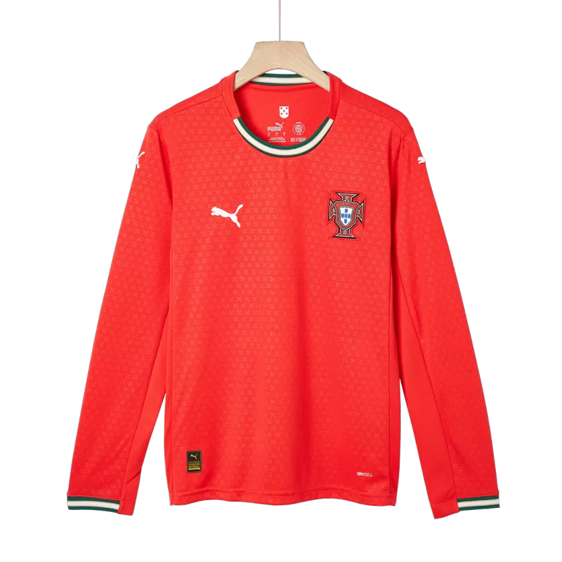 Portugal Home Long Sleeve Soccer Jersey 2025