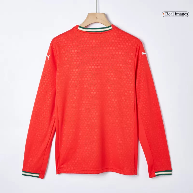 Maglia da calcio a maniche lunghe Portogallo Home 2025