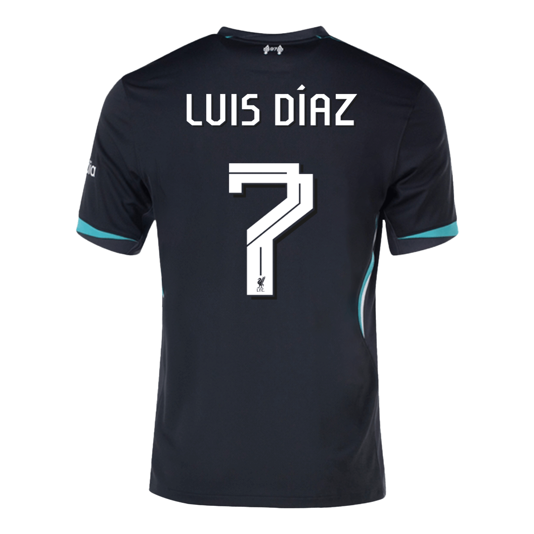 LUIS DÍAZ  #7 Liverpool Away  Soccer Jersey 2024/25 - UCL Top Soccer Jerseys Store
