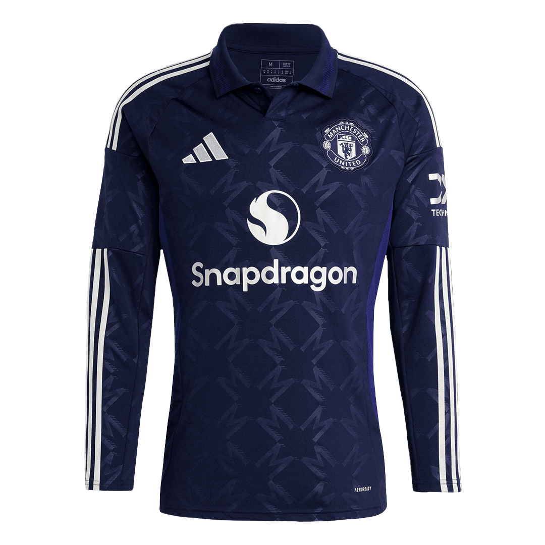 Manchester United Away Long Sleeve  Soccer Jersey 2024/25 Top Soccer Jerseys Store