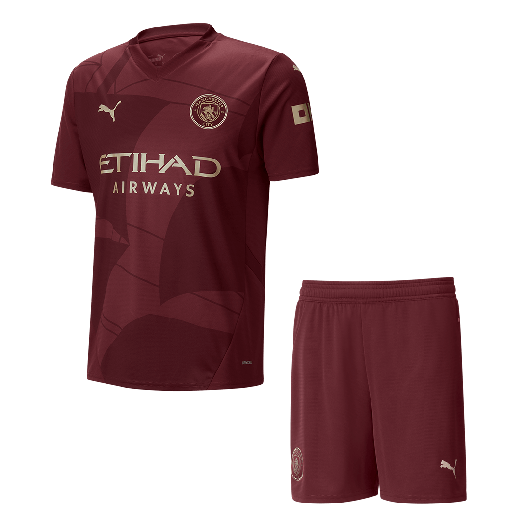 Manchester City Third Away Soccer Jersey Kit(Jersey+Shorts) 2024/25 Top Soccer Jerseys Store