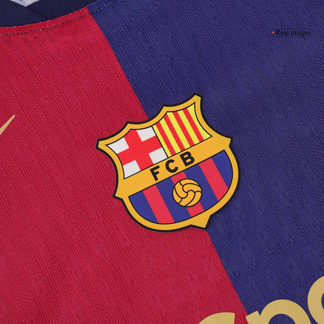 Player Version F.DE JONG #21 Barcelona Home Soccer Jersey 2024/25 Top Soccer Jerseys Store
