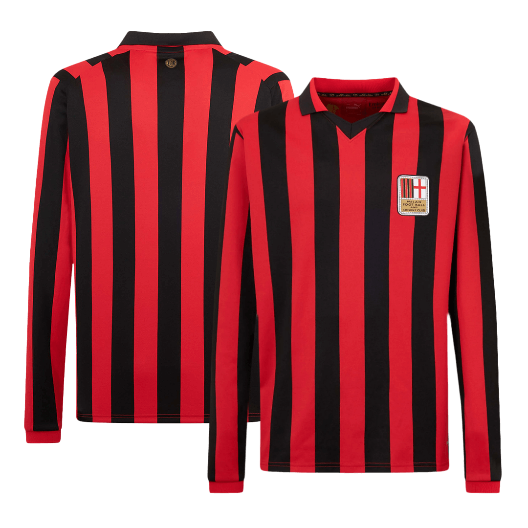 AC Milan Long Sleeve  Soccer Jersey 2024/25 - 125th Anniversary Top Soccer Jerseys Store