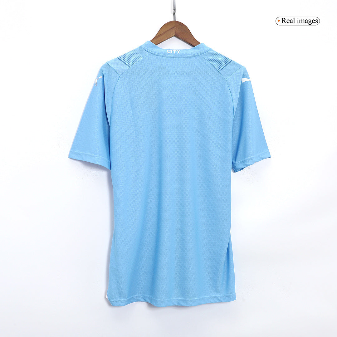 Player Version DE BRUYNE #17 Manchester City Home  Soccer Jersey 2023/24 Top Soccer Jerseys Store