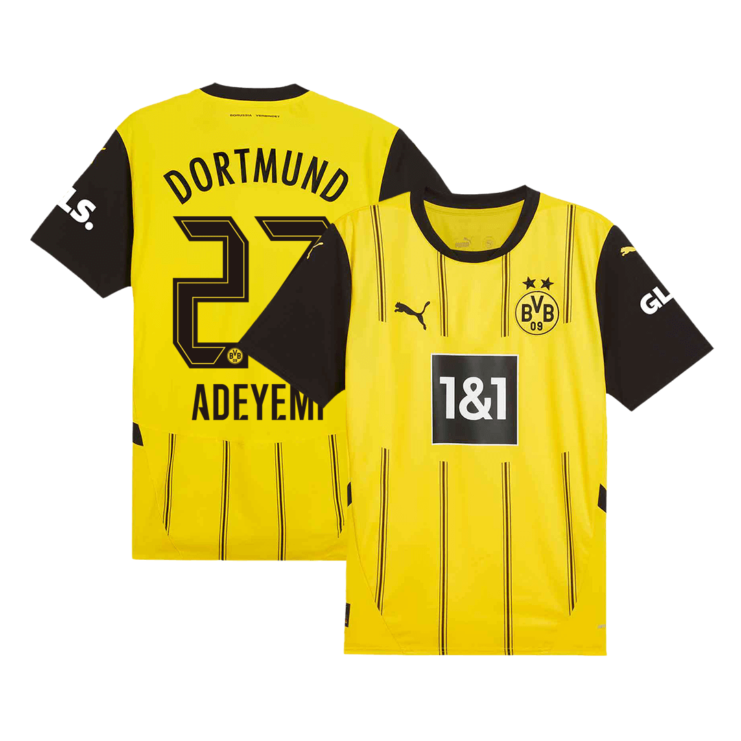 ADEYEMI #27 Borussia Dortmund Home Soccer Jersey 2024/25 Top Soccer Jerseys Store