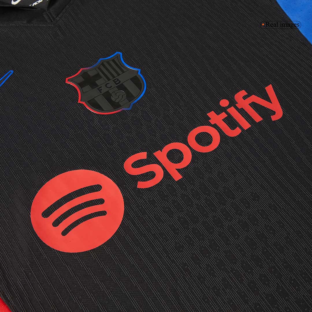 Player Version F.DE JONG #21 Barcelona Away Soccer Jersey 2024/25 - Spotify Logo Without Text Top Soccer Jerseys Store