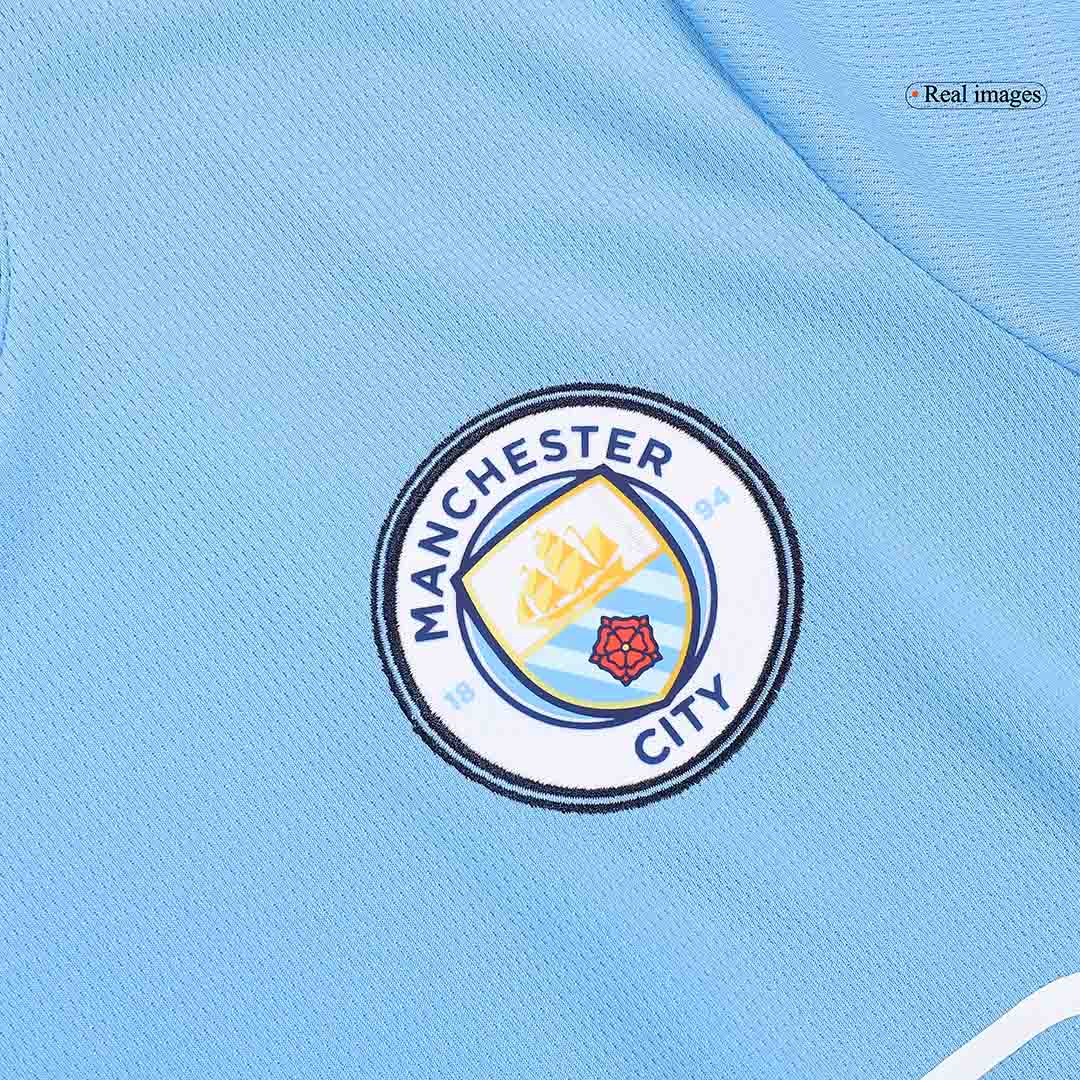 Manchester City Home Soccer Jersey Kit(Jersey+Shorts+Socks) 2024/25 Top Soccer Jerseys Store