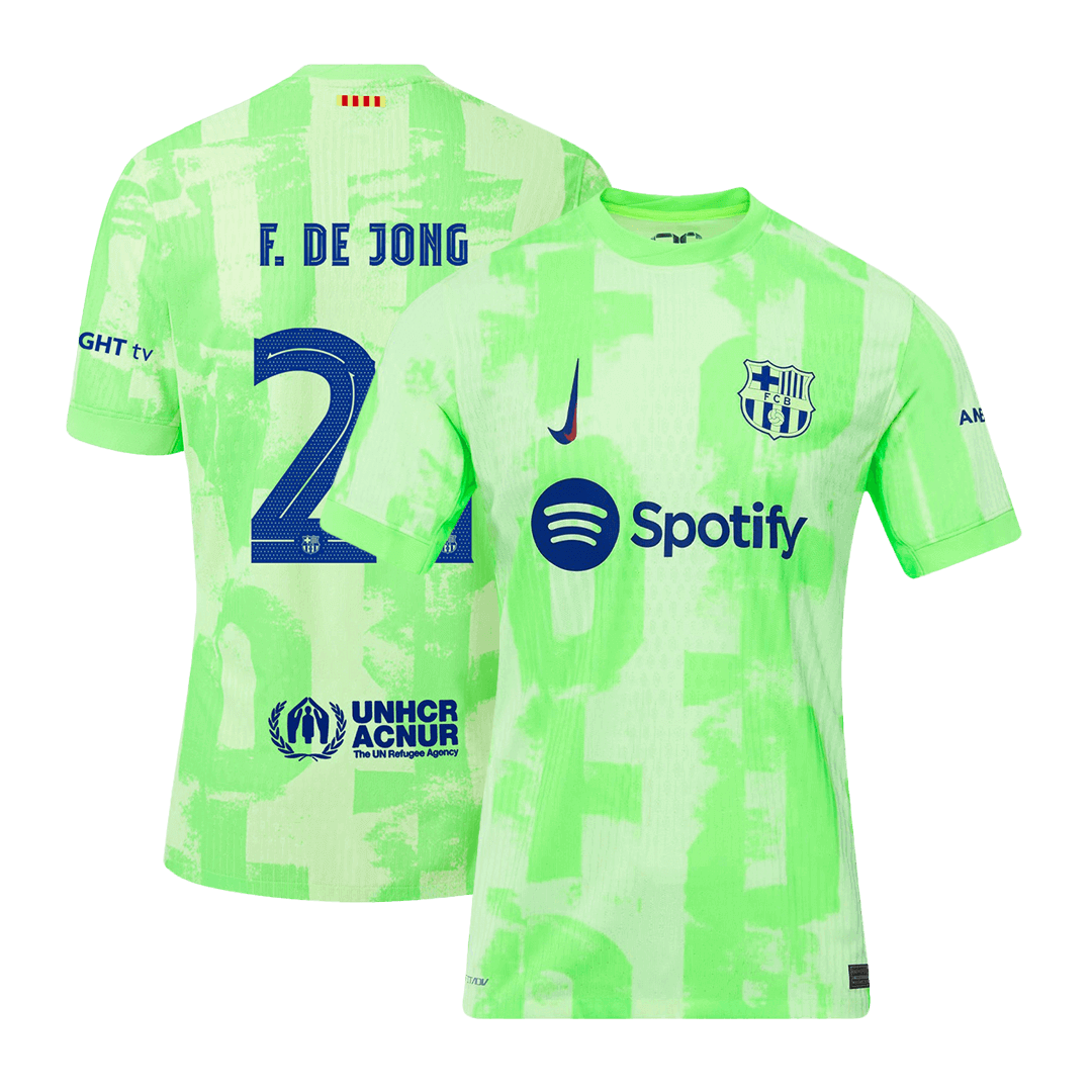 Player Version F.DE JONG #21 Barcelona Third Away Soccer Jersey 2024/25 - UCL Top Soccer Jerseys Store