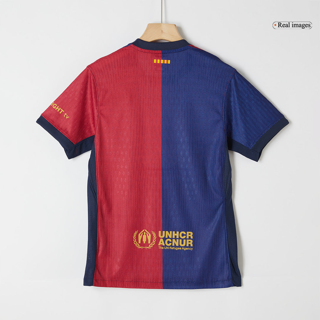 Player Version Barcelona Home Soccer Jersey 2024/25 - COLDPLAY Top Soccer Jerseys Store