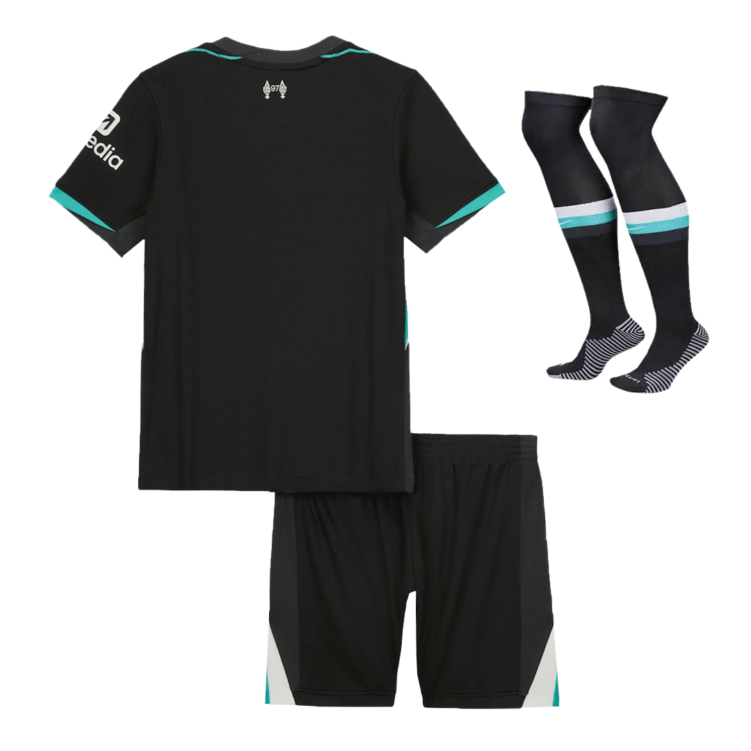 Kid's Liverpool Away  Soccer Jersey Kit(Jersey+Shorts+Socks) 2024/25 Top Soccer Jerseys Store