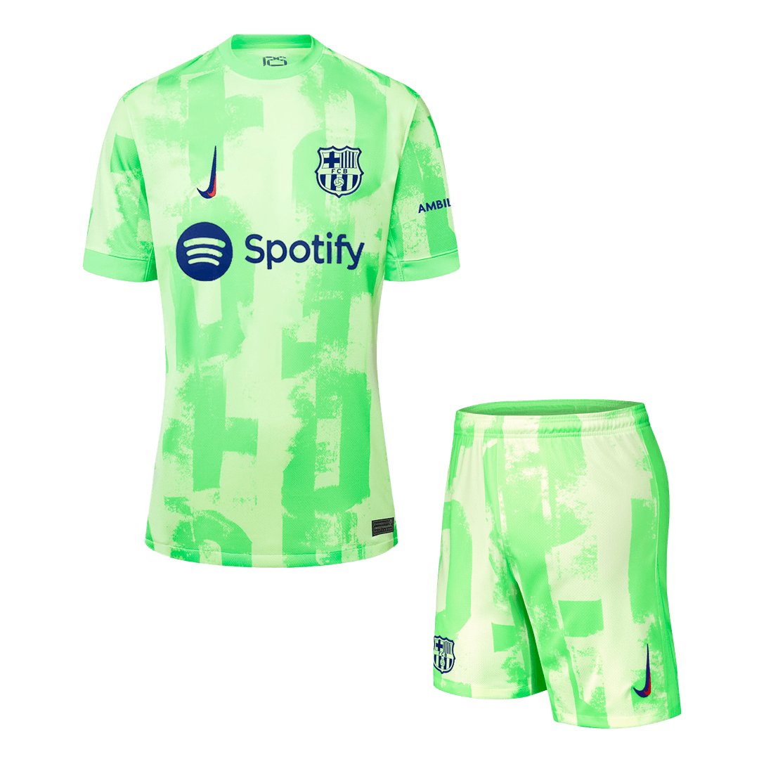 Barcelona Third Away Soccer Jersey Kit(Jersey+Shorts) 2024/25 Top Soccer Jerseys Store