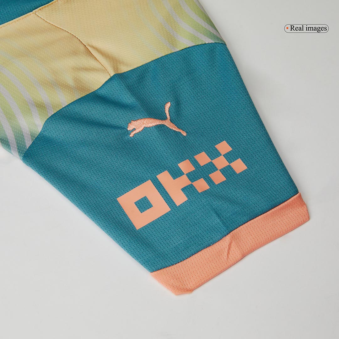 Kid's Manchester City Fourth Away Soccer Jersey Kit(Jersey+Shorts) 2024/25- Definitely City (UCL) Top Soccer Jerseys Store