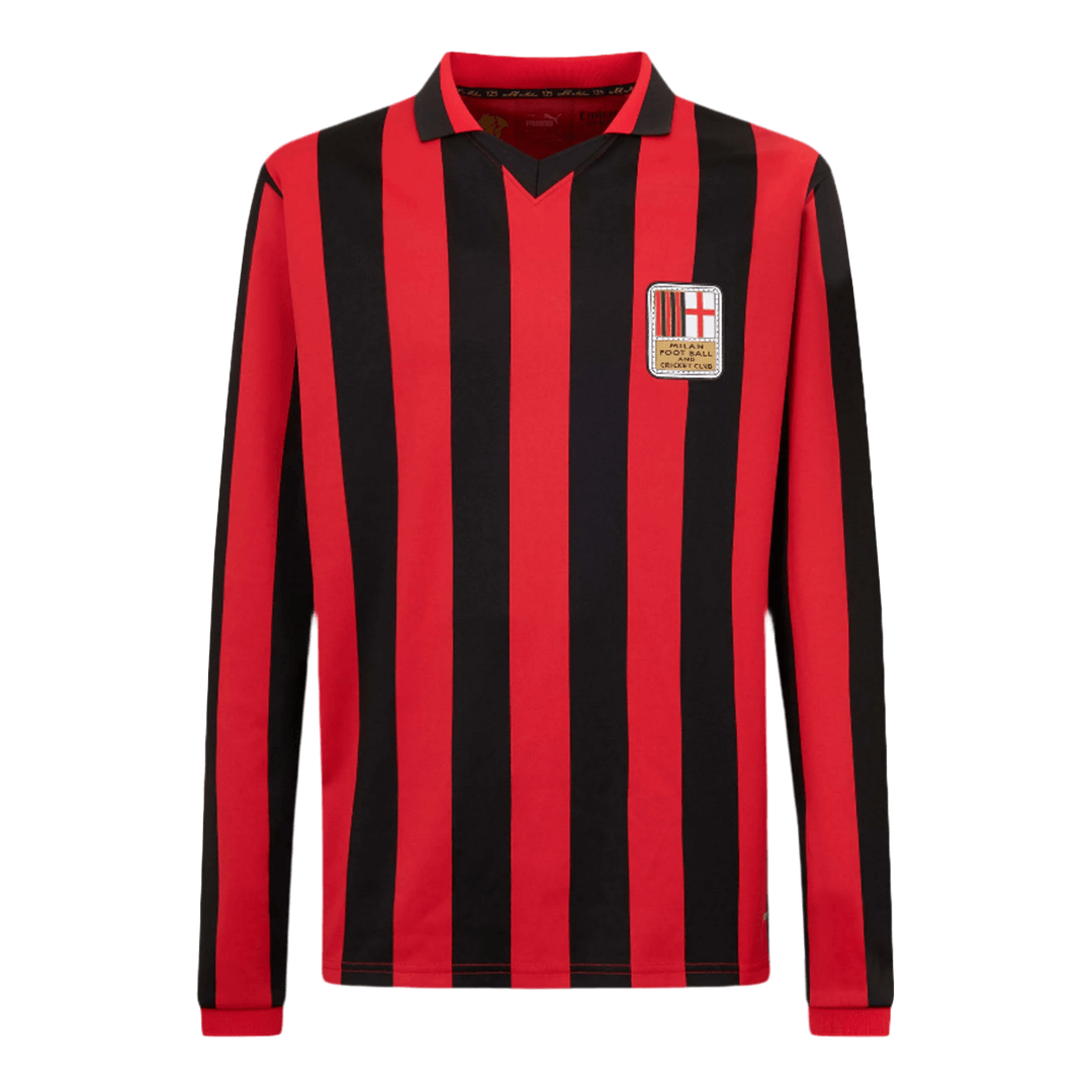 AC Milan Long Sleeve  Soccer Jersey 2024/25 - 125th Anniversary Top Soccer Jerseys Store