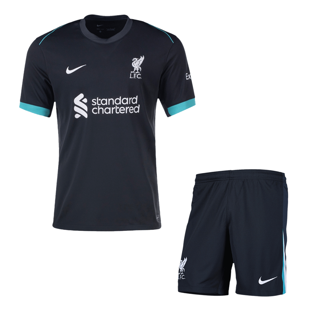 Liverpool Away Soccer Jersey Kit(Jersey+Shorts) 2024/25 Top Soccer Jerseys Store