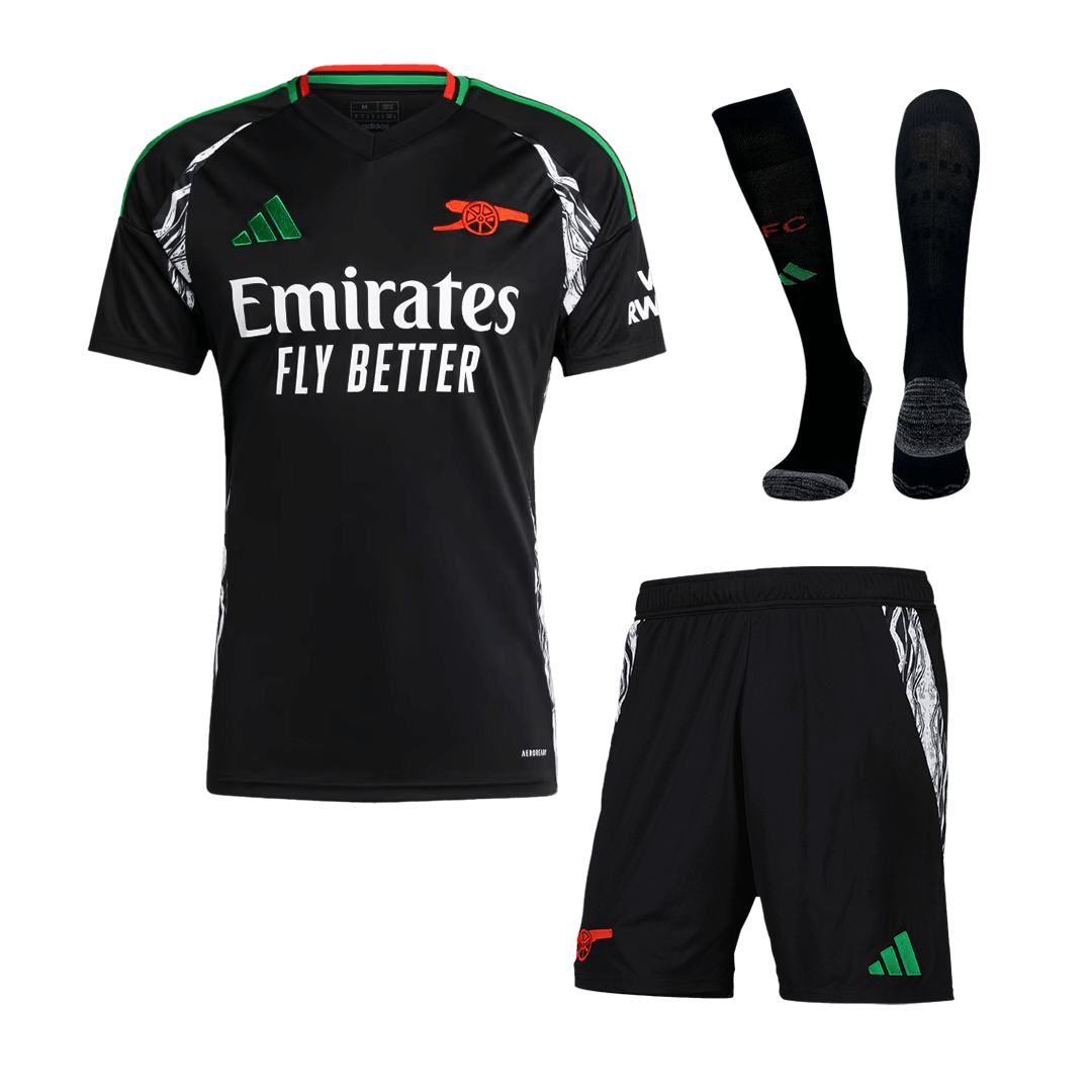 Arsenal Away Soccer Jersey Kit(Jersey+Shorts+Socks) 2024/25 Top Soccer Jerseys Store