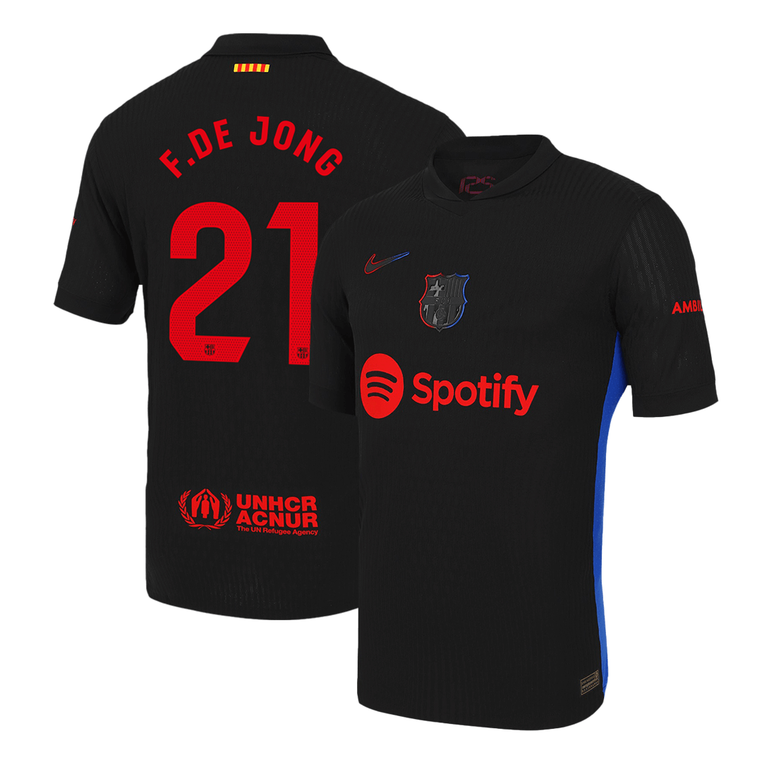 Player Version F.DE JONG #21 Barcelona Away Soccer Jersey 2024/25 Top Soccer Jerseys Store