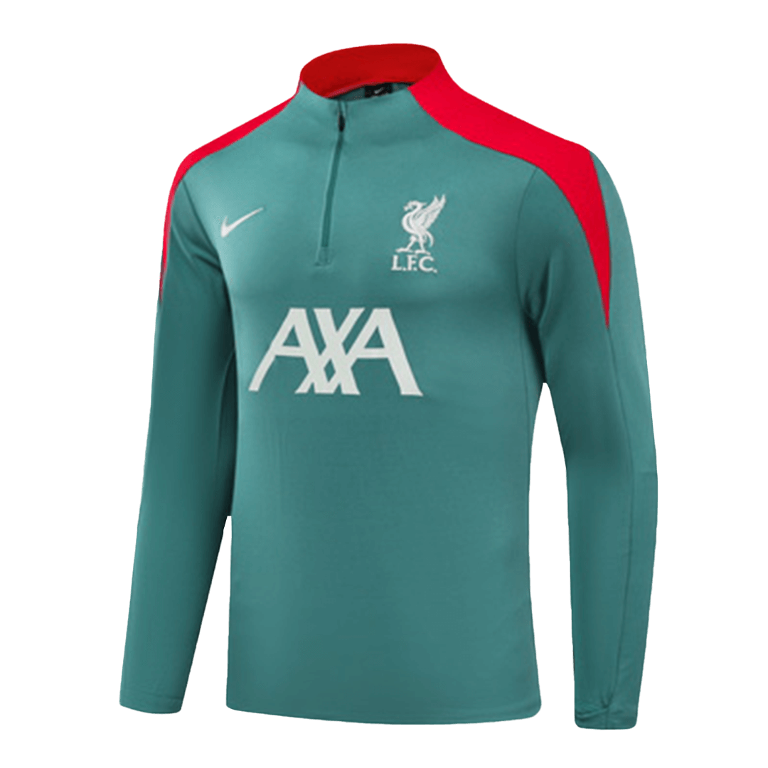 Kid's Liverpool Zipper Sweatshirt Kit(Top+Pants) 2024/25 Top Soccer Jerseys Store