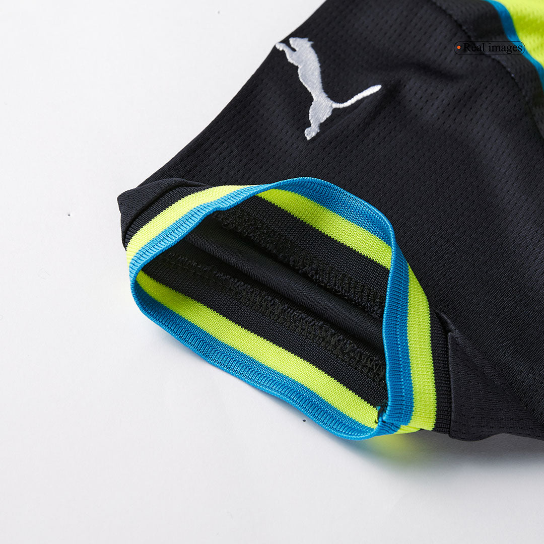 Kid's Manchester City Away Soccer Jersey Kit(Jersey+Shorts) 2024/25 Top Soccer Jerseys Store