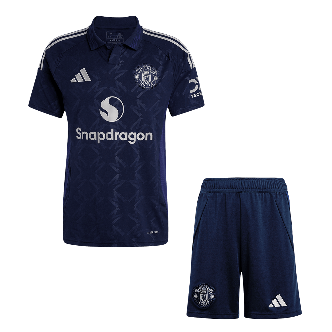 Manchester United Away Soccer Jersey Kit(Jersey+Shorts) 2024/25 Top Soccer Jerseys Store