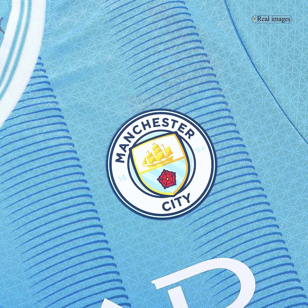 Player Version DE BRUYNE #17 Manchester City Home  Soccer Jersey 2023/24 Top Soccer Jerseys Store
