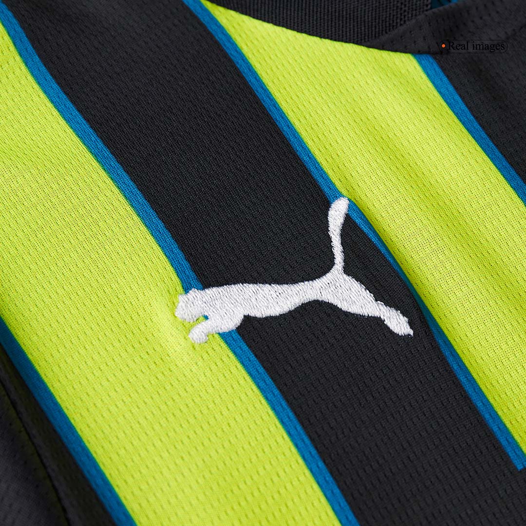 Kid's Manchester City Away Soccer Jersey Kit(Jersey+Shorts+Socks) 2024/25 Top Soccer Jerseys Store